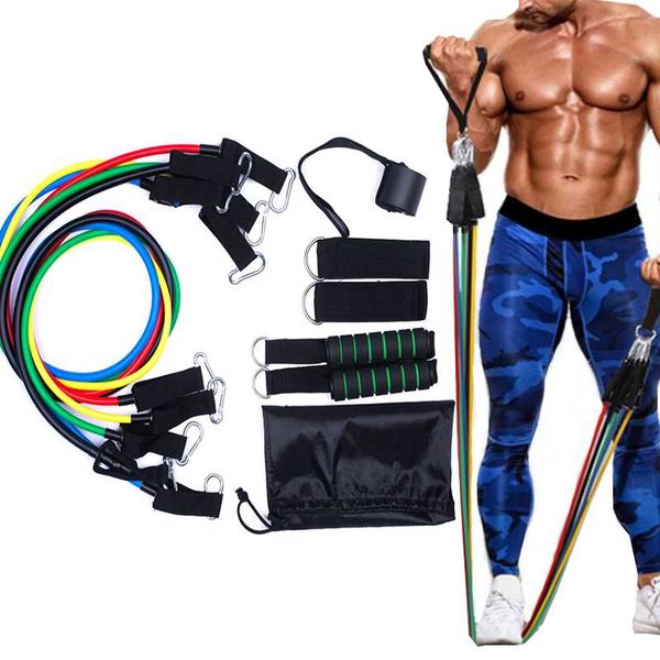 

pcs resistance band 100 pounds training elastic workout rubber loop strength pilates fitness equipment bands