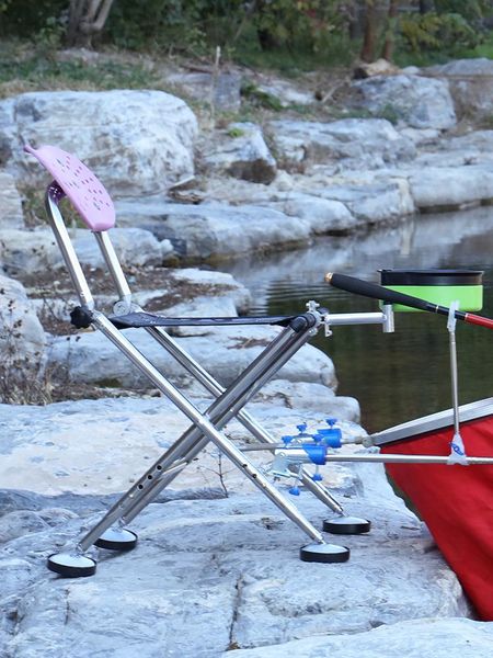 

fishing accessories multifunctional folding all terrain stool chair