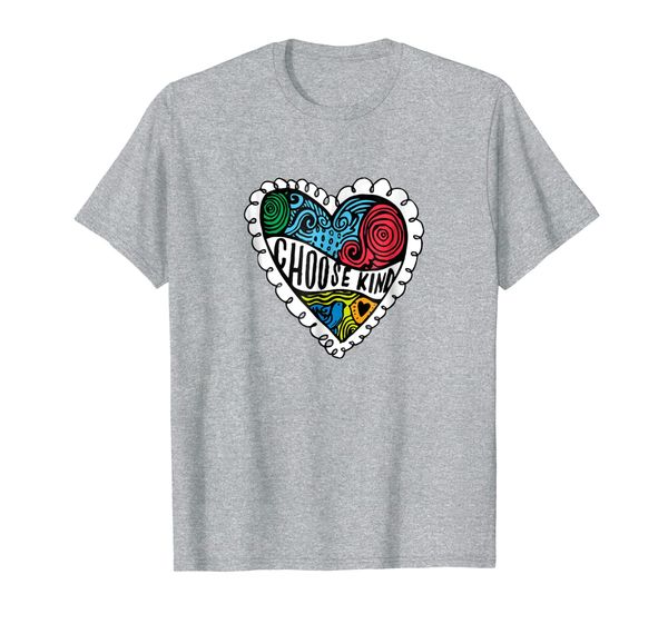 

wonder choose kind - choose kind heart t-shirt, White;black