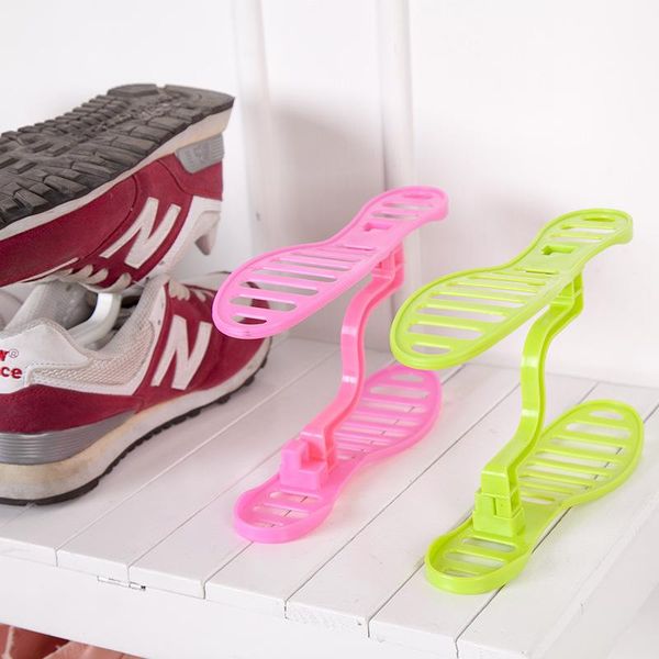 

clothing & wardrobe storage creative diy removable shoe shelf abs plastic portable shoes rack sports high-heeled holder home hanger