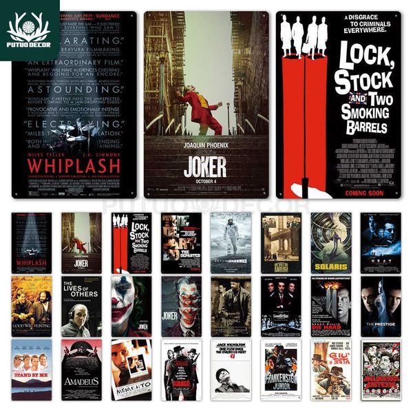 

putuo decor classic movie metal poster metal tin sign wall decor for bar pub club man cave vintage iron painting decoration