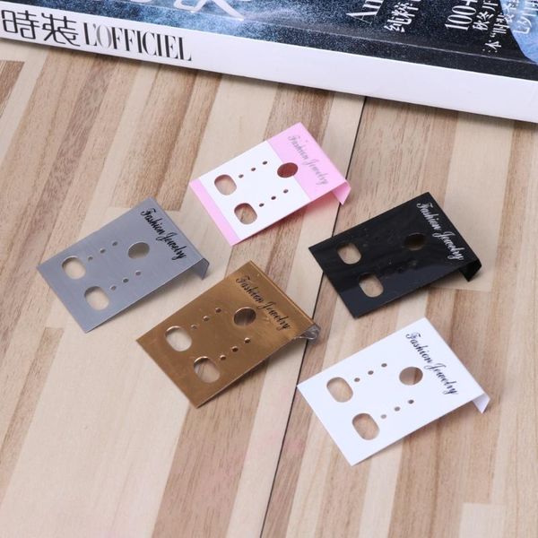 

jewelry pouches, bags 100pcs earring plastic display cards ear stud hang holder tag o06 21 drop, Pink;blue