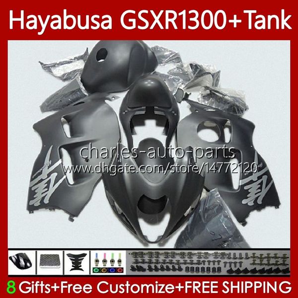 Carene per SUZUKI Hayabusa GSXR-1300 GSXR 1300 CC GSXR1300 Nero opaco 96 97 98 99 00 01 74No.81 GSX-R1300 1300CC 2002 2003 2004 2005 2006 2007 GSX R1300 96-07 Carrozzeria