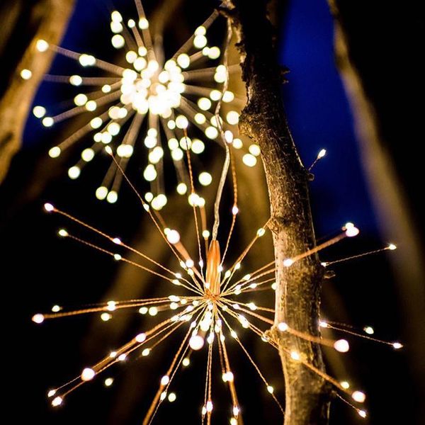 

strings firework lamp led fairy copper wire lantern string lights star light outdoor waterproof romantic decorative hanging