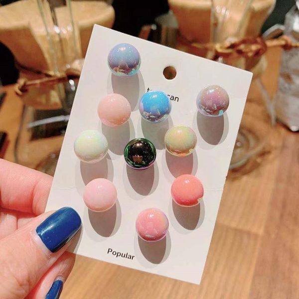 

pins, brooches 1set pearl crystal small brooch pins button clothes shirt sweater cardigan hijab korean fashion jewelry accessories, Gray