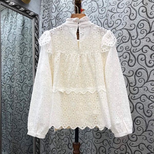 

knits wool sweaters autumn winter pullovers women wool cotton knitting embroidery patchwork long sleeve sweaters, White