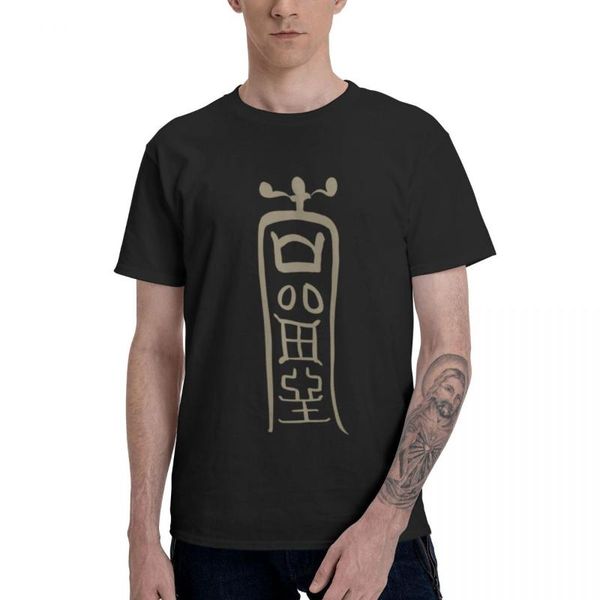 

men's t-shirts qiqi's talisman printed oversized men t shirt breathable goth tee streetwear, White;black