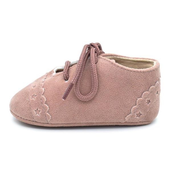 

first walkers baby shoes non-slip born infant t-tied brand vintage rubber bottom girls toddler lace-up soft sole