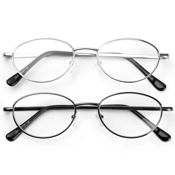 

sunglasses +1.00~+4.0 spring hinge reading glasses women men vintage prescription eyeglasse anti blue ultralight metal frame, White;black