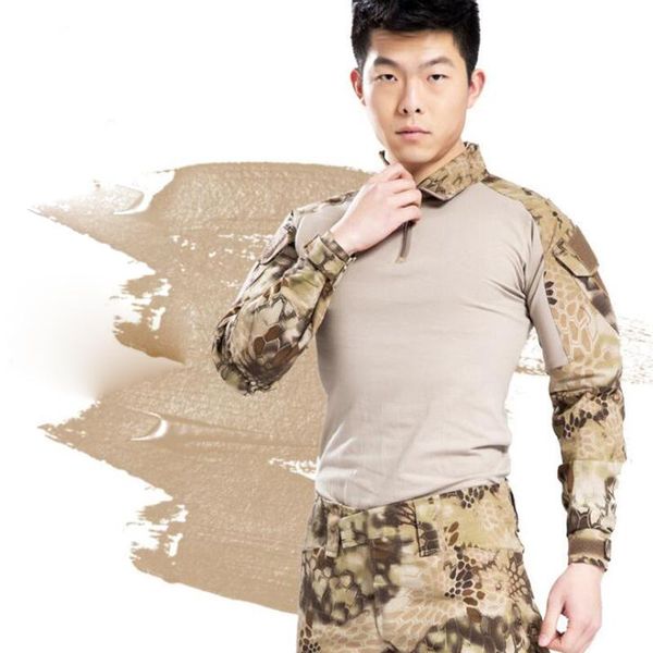 

hunting sets outdoor bdu tactical shirt + pants military gen3 combat uniform camouflage ghillie suit army clothes accessories, Camo