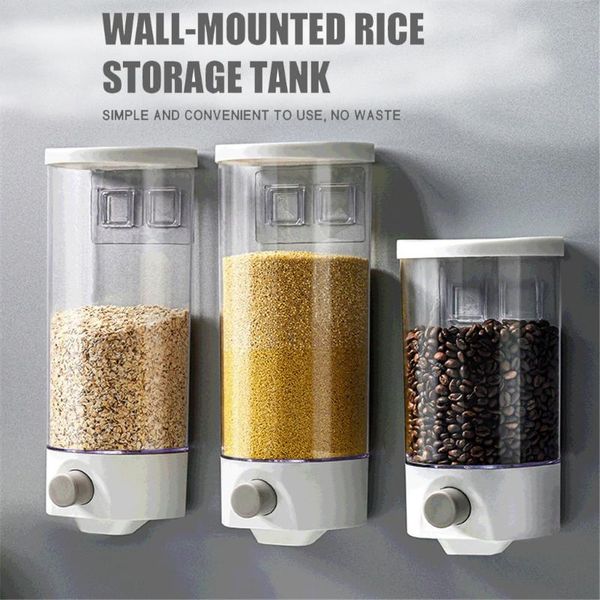 

storage bottles & jars food cereal container plastic kitchen refrigerator noodle box multigrain tank transparent sealed