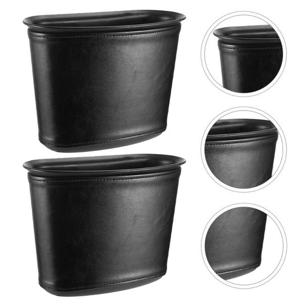 

waste bins 2 pcs multi-functional car trash can storage bin auto case