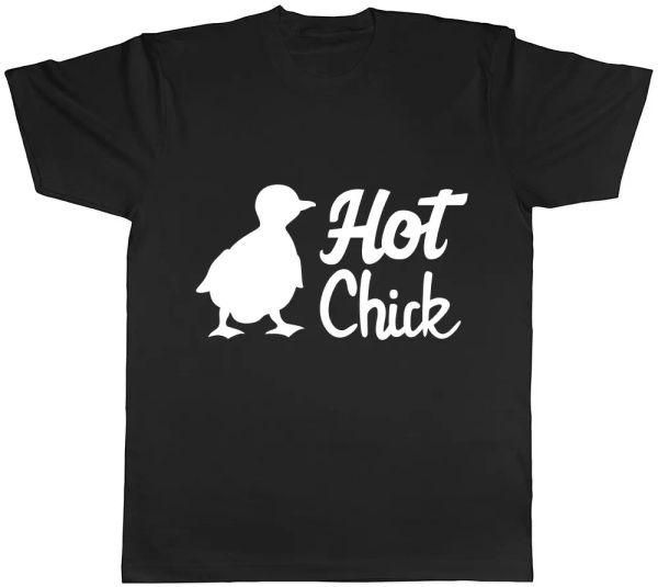 

chick mens womens ladies t-shirt, White;black