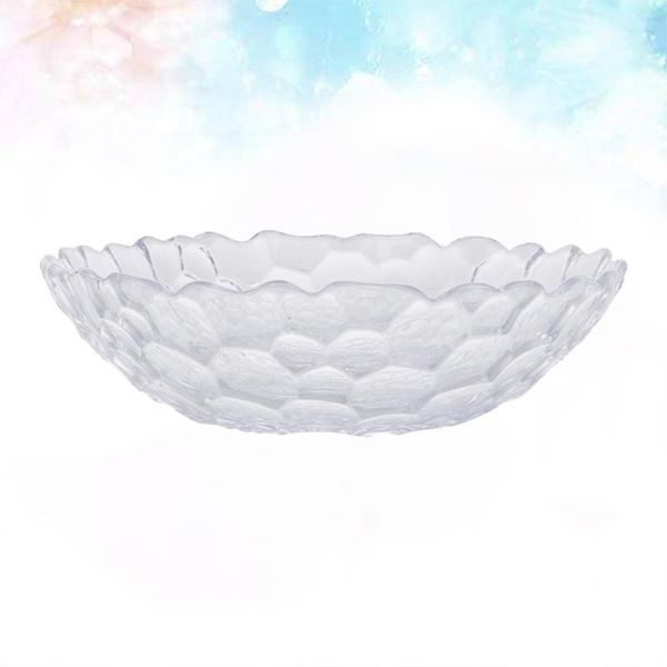 

honeycomb design fruit plate crystal appearance snack nut dish candy holder table ornaments (transparent) dishes & plates