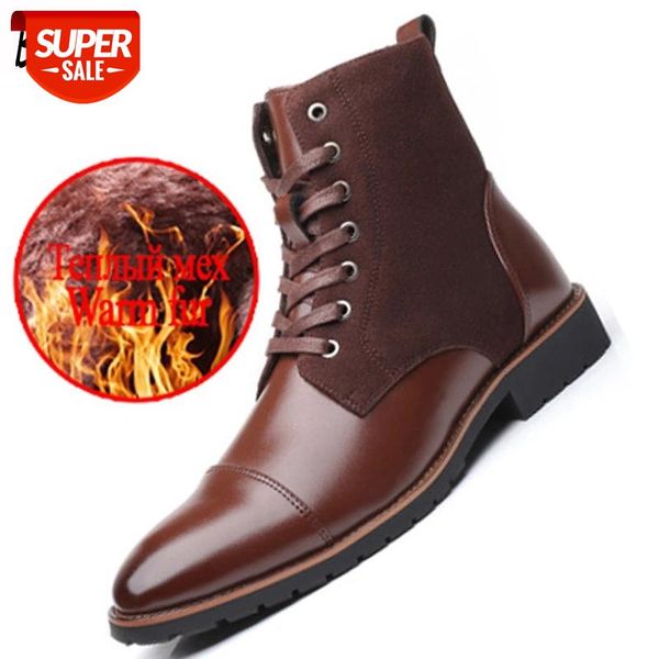 

brand men boots leather men shoes outdoor non-slip ankle boots classic comfortable moccasins men's footwear #rh88
