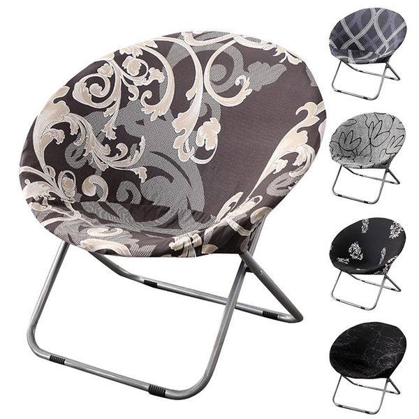 

satistile round saucer chair cover moon slipcovers elastic universal seat protector for living home decor covers