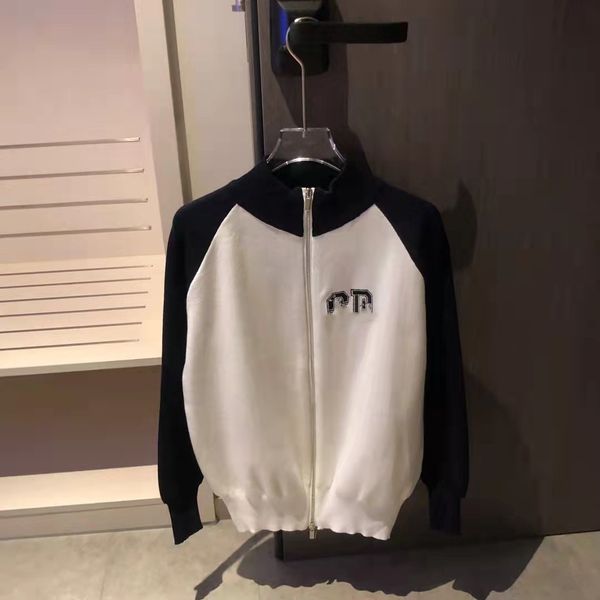

2021 autumn new fashion round neck letter embroidery casual loose temperament commuter couple baseball jacket, Black;brown