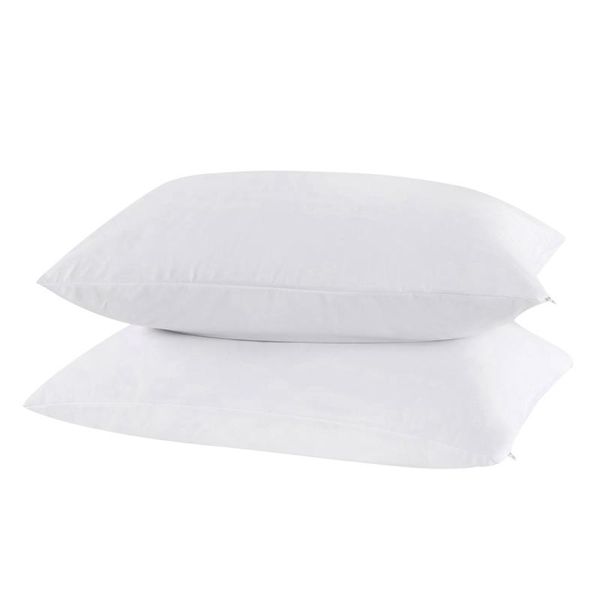 

pillow case 2 waterproof and anti-mite white knitted fabric cases