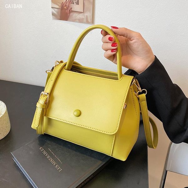 

small solid color pu leather handbags for women 2021 female shoulder retro daily luxury travel totes evening bags