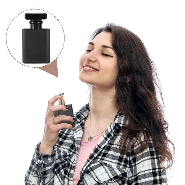 

storage bottles & jars 6pcs 50ml perfume glass refillable liquid empty spray