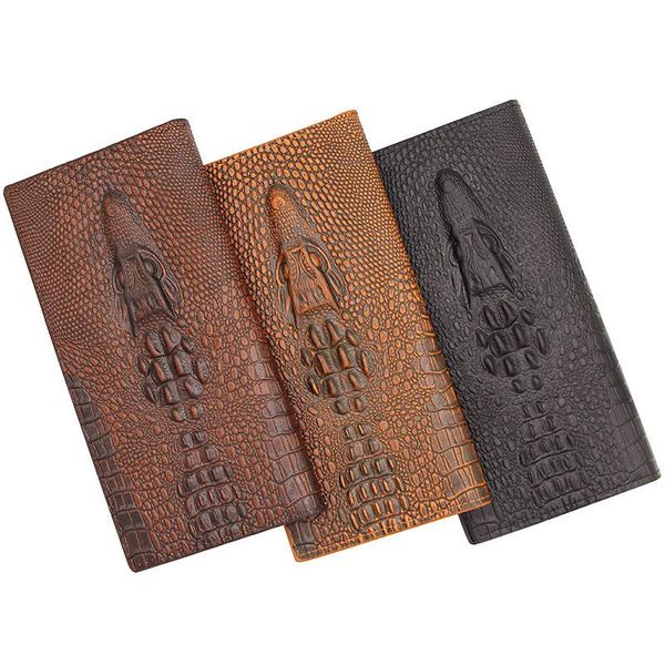 

american pattern crocodile wallet and new with long european men's hinge kvnra