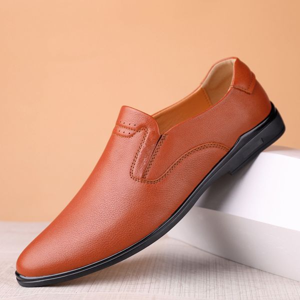 

dress shoes male pea leather shoes, formal driving social, wedding b1q1, Black