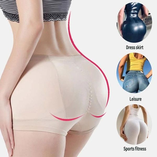 

women's shapers hourglass hip booty pads bulifters for women underwear shapewear panties padded enhancer shaper panty fs99, Black;white