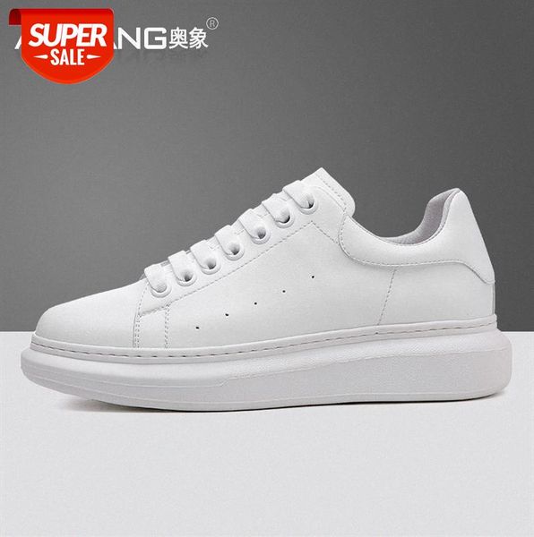 

aoxiang white shoes men's all-match korean style thick-soled casual sneakers #604d
