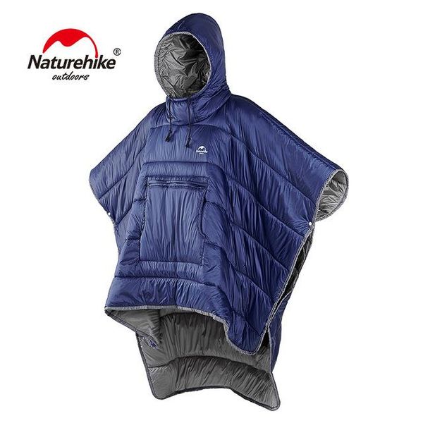 

sleeping bags naturehike portable water-resistant camping bag cloak style lazy winter poncho nh18d010-p