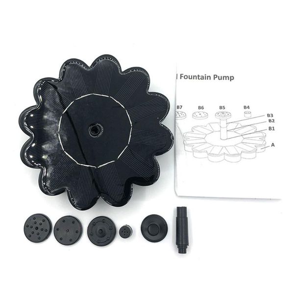 

outdoor solar panel garden decoration in stock mini fountain water pool pond decorations