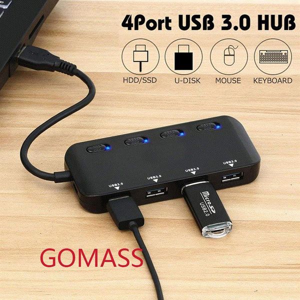 

hubs high speed usb 3.0 4-port hub one pull four tpye-c computer peripherals