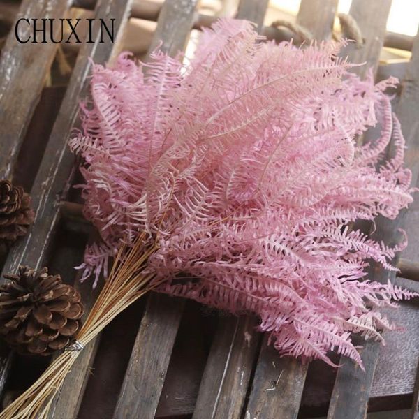 

decorative flowers & wreaths 10pcs/lot eternal flower dried grass fern leaves natural air-dried plants home bedroom decorations diy layout i