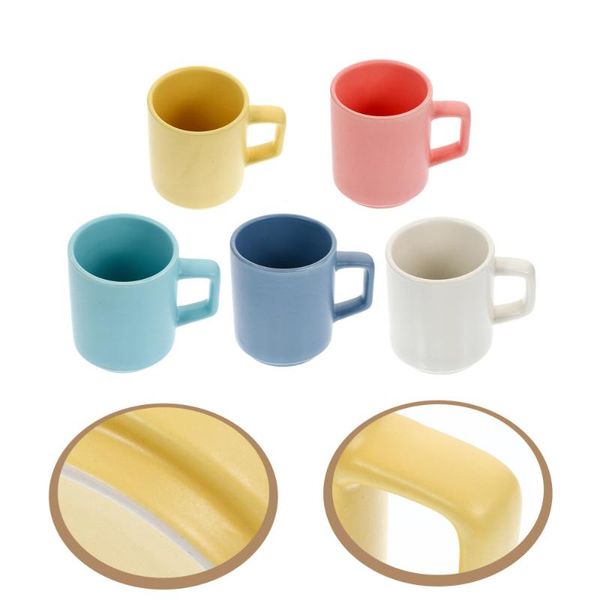

mugs 5 pcs durable mug cups creative ceramic water beautiful coffee