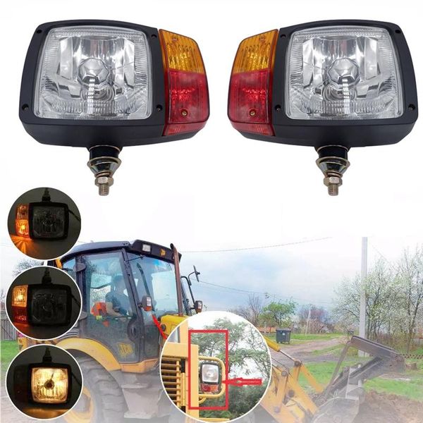 

boniuya emergency lights universal led turn signal indicator work light headlights for tractor trailer excavator truck