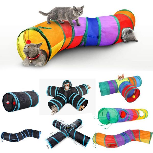 

cat toys tunnel collapsible tube interactive toy training chute kitten supply