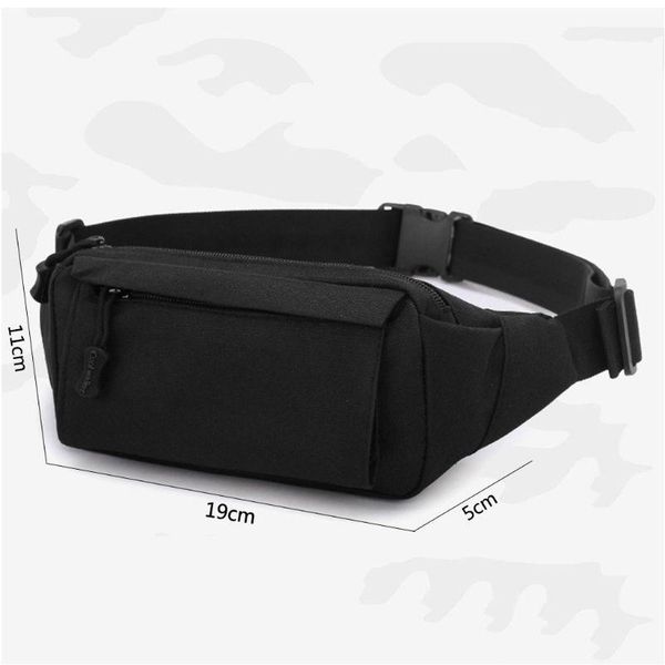 

waist bags men fanny pack chest shoulder bag with 3 pockets nylon minitary 28gd