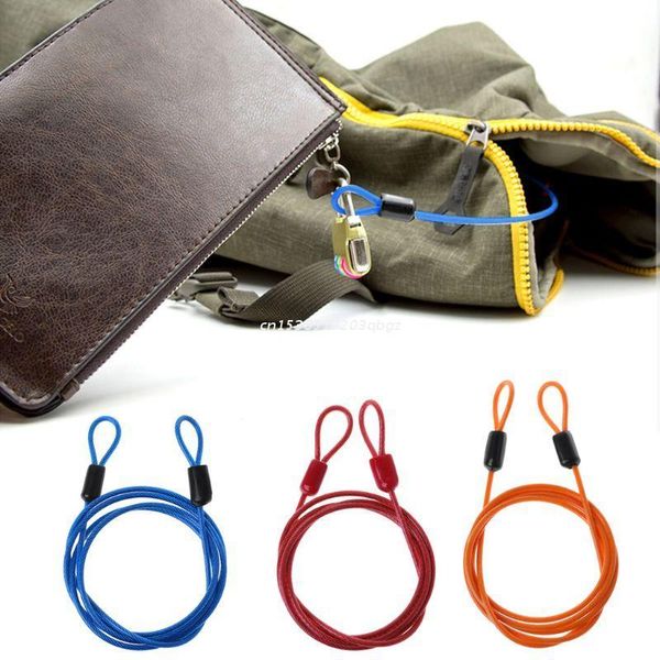 

bike locks bicycle lock steel wire cable 1m safety loop cycling protector anti theft dropship