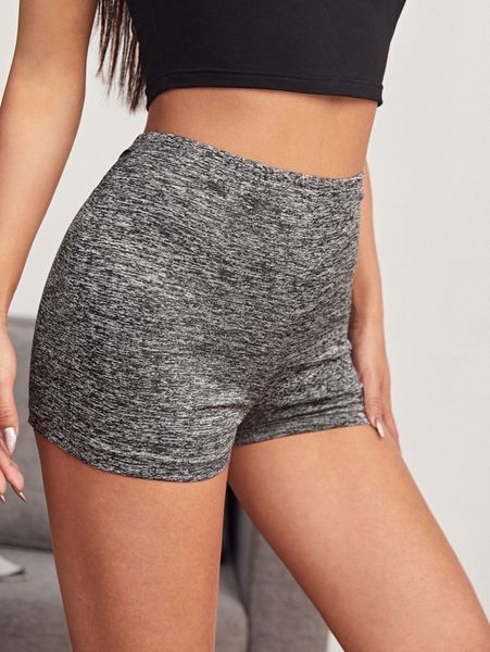 

space dye legging shorts b0wl#, Black