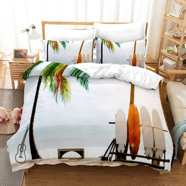 

bedding sets seaside scenery set single twin full  king size delight bed aldult kid bedroom duvetcover 3d print 012
