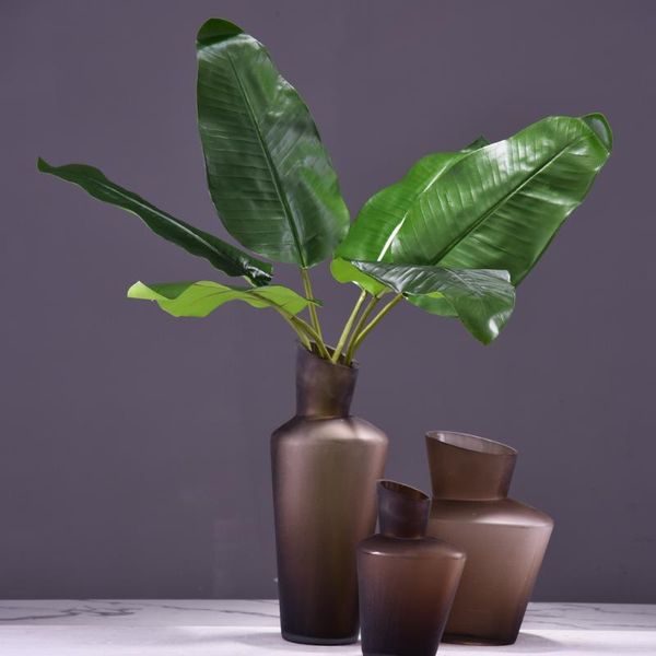 

decorative flowers & wreaths 108cm artificial bird of paradise leaves tropical plants simulation floral decor accessories wedding party fake