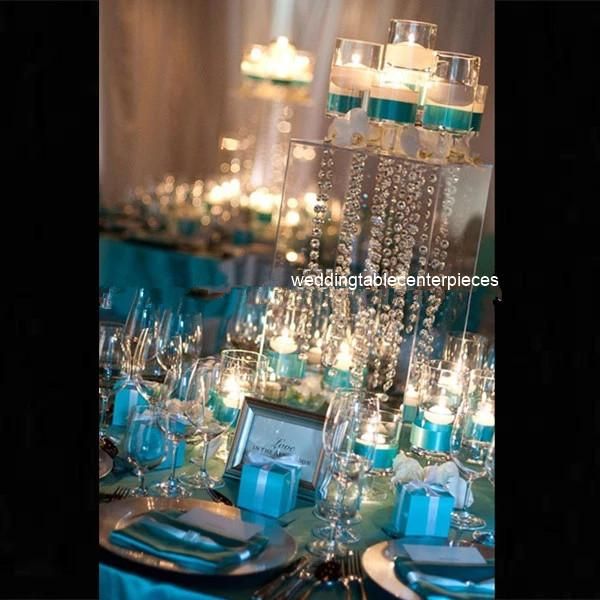 

party decoration 60cm tall ) 10pcs)waterfall crystal flower stand for wedding table centerpieces