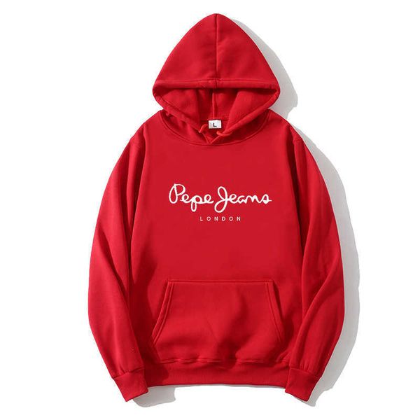 

2020 pepe jeans london printed men's hoodie sweatshirt casual sweater, Black