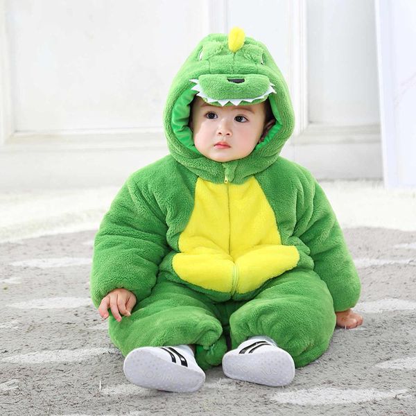 

pajamas baby one-piece suit with two-way zipper infant romper clothes cartoon kitty cotton kids siamese windproof for winter, Blue;red