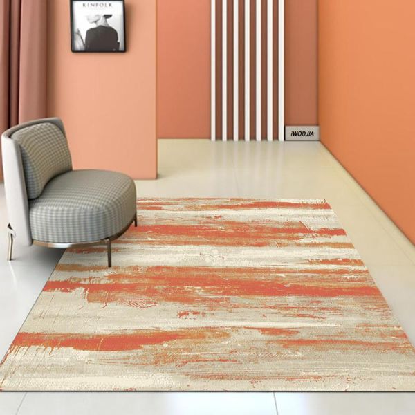 

carpets modern orange carpet large nordic style rug for bedroom entry mat luxury living room anti-slip washable kitchen big