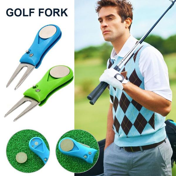 

golf divot tool accessories repair fork greens trainging aids 2color abs plastic kit pitchfork practical training