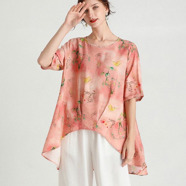 

big yards dresses 2021 summer fashion front short ba long pullover loose irregular large t-shirt for women