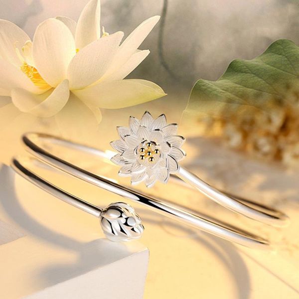 

charm bracelets fashion daisy flower bracelet & bangle for women party wedding jewelry accessories, Golden;silver