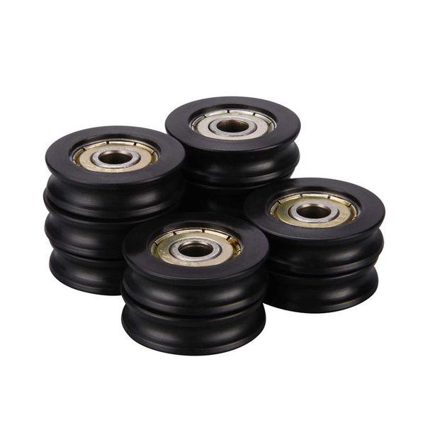 

pcs plastic embedded 626zz window door wheel u groove guide pulley 6278mm ball bearing for 3d printer storage boxes & bins