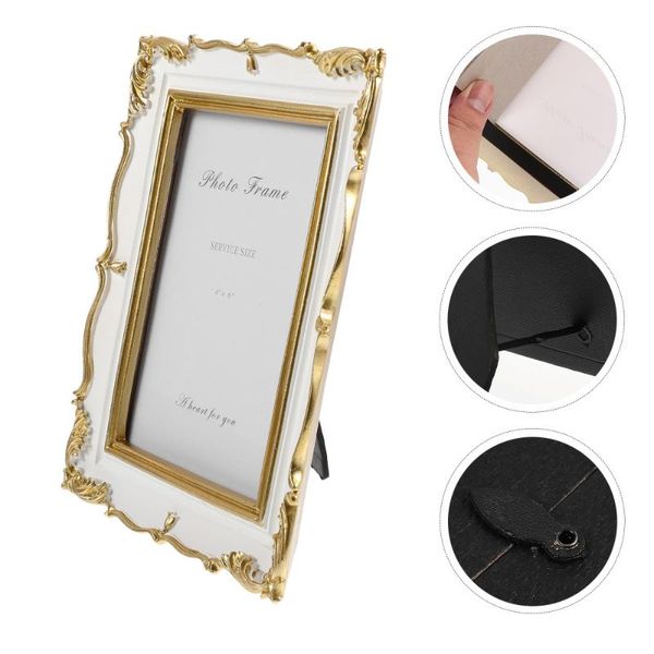 

frames 1pc delicate resin po frame decorative retro art holder