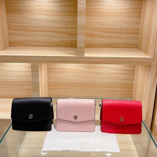 

tb women's bag 21 new solid robinson chain small square single shoulder messenger flip color matching underarm organ